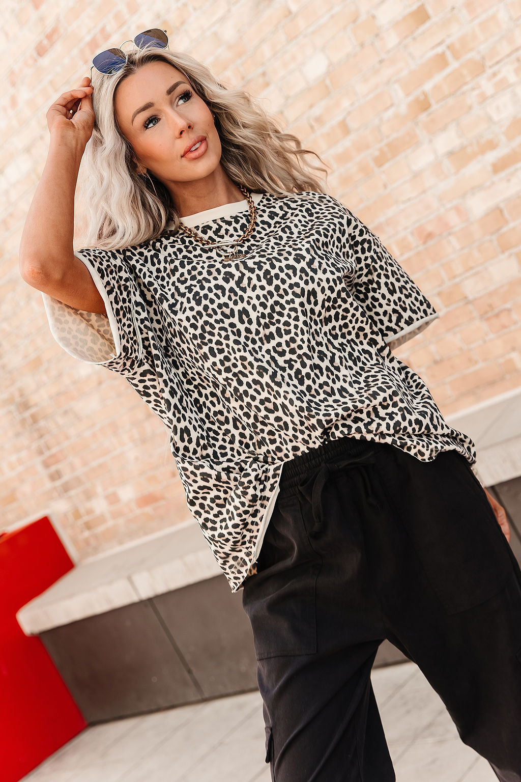 Preorder: Boyfriend Tee - Layover Leopard – Mindy Mae's Market