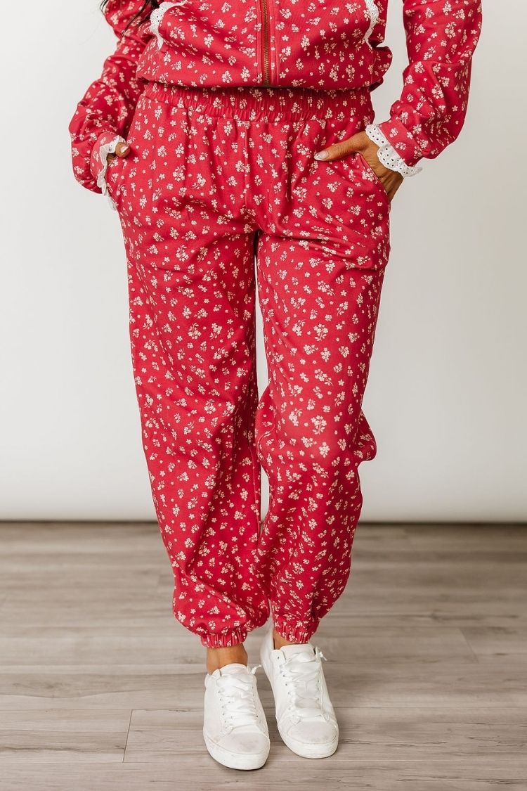 Lace Pocket Joggers Cherry Blossom Babe – Mindy Mae's Market