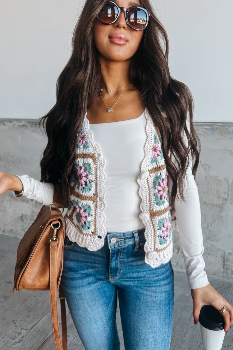 Mildred Granny Square Vest – Mindy Mae's Market
