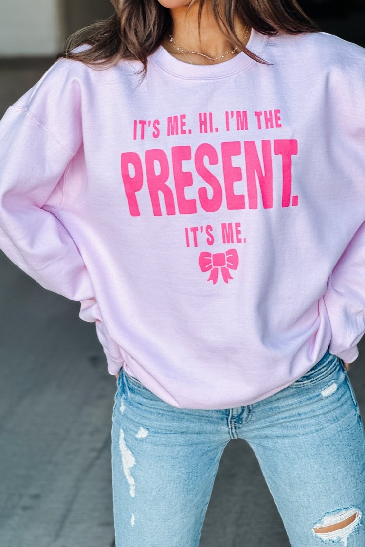 I'm The Present Pullover - Mindy Mae's Marketcomfy cute hoodies