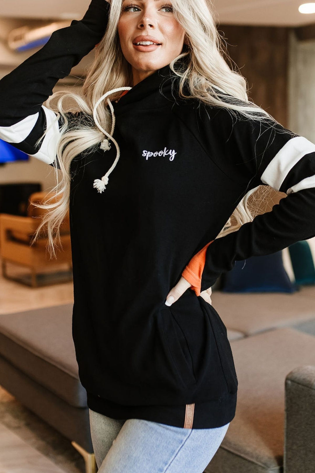 DoubleHood™ Sweatshirt - Spooky - Mindy Mae's Marketcomfy cute hoodies