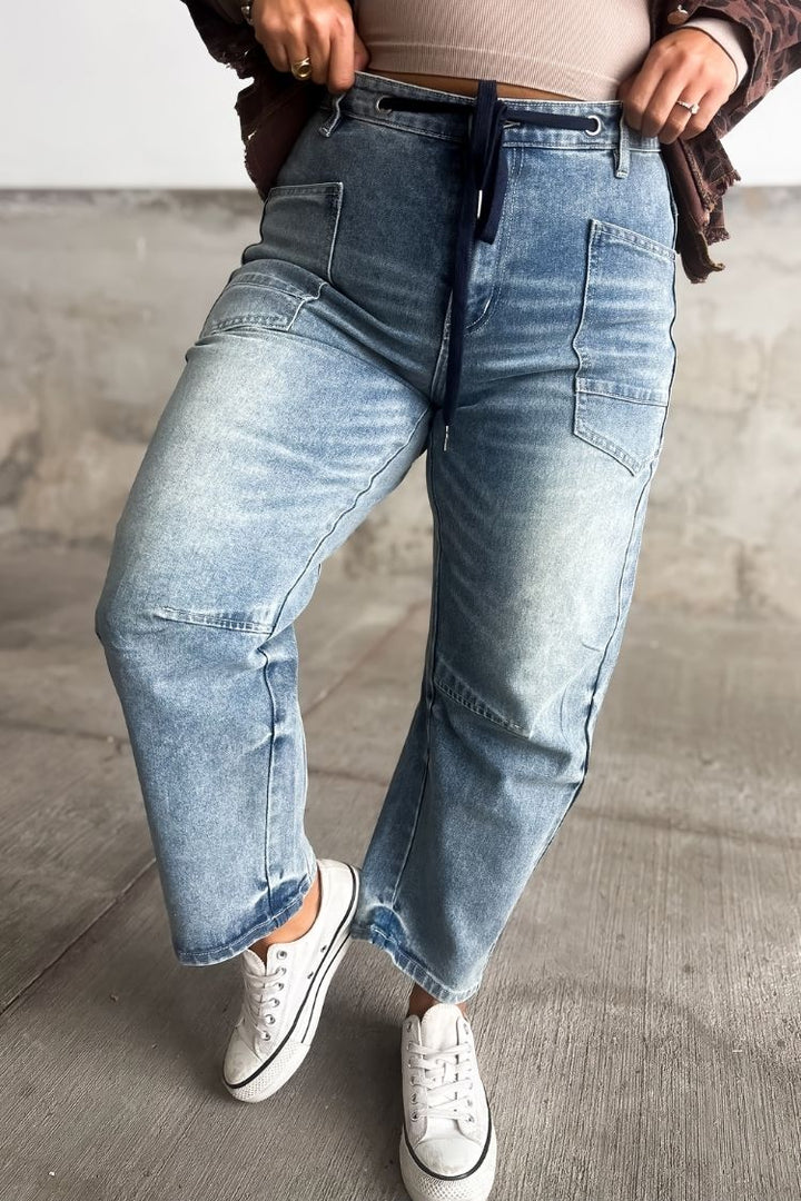 Leah Barrel Jeans