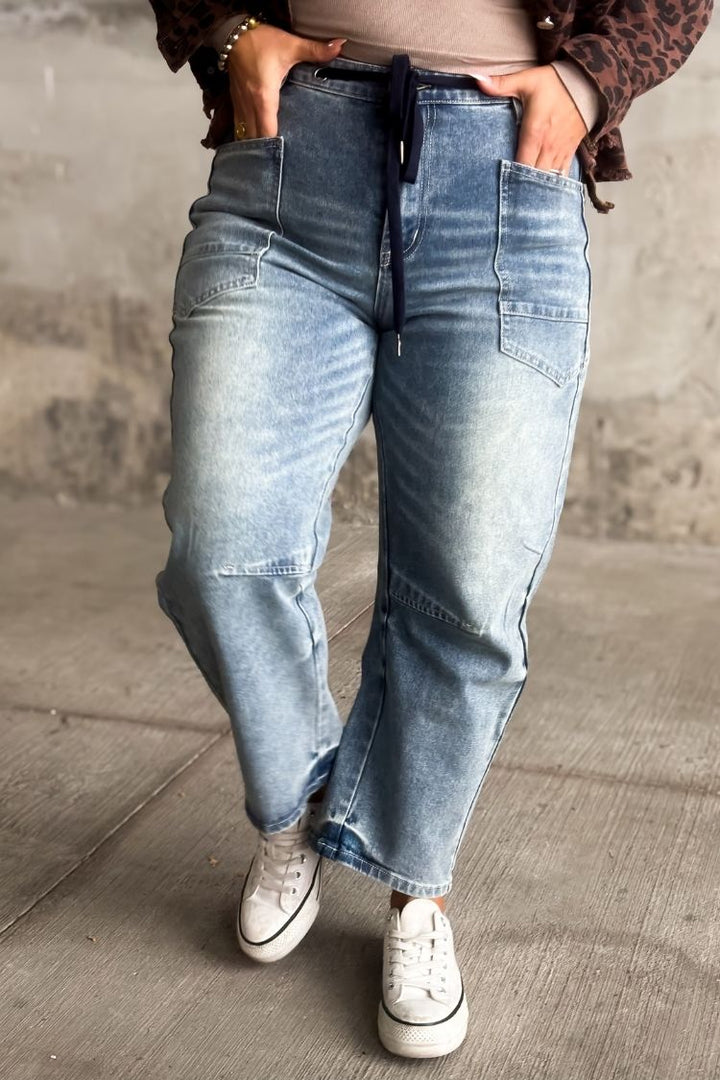 Leah Barrel Jeans