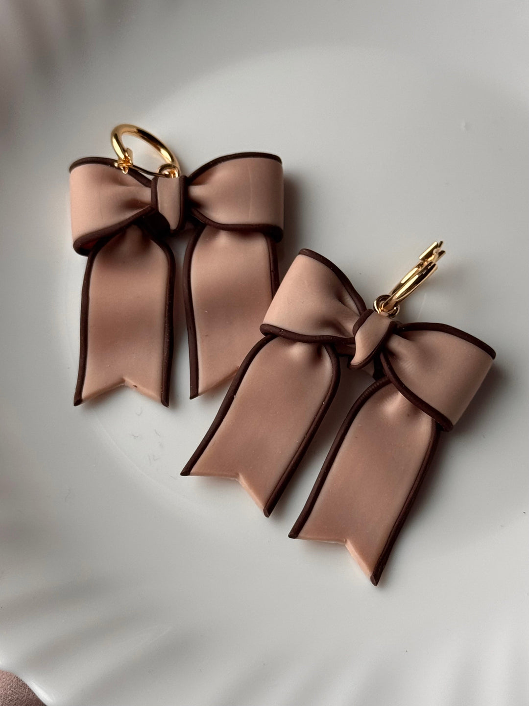 Chocolate Bow Earrings
