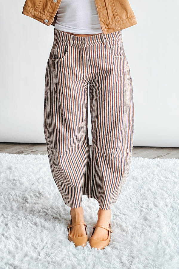 Astrid Striped Pants - Sienna