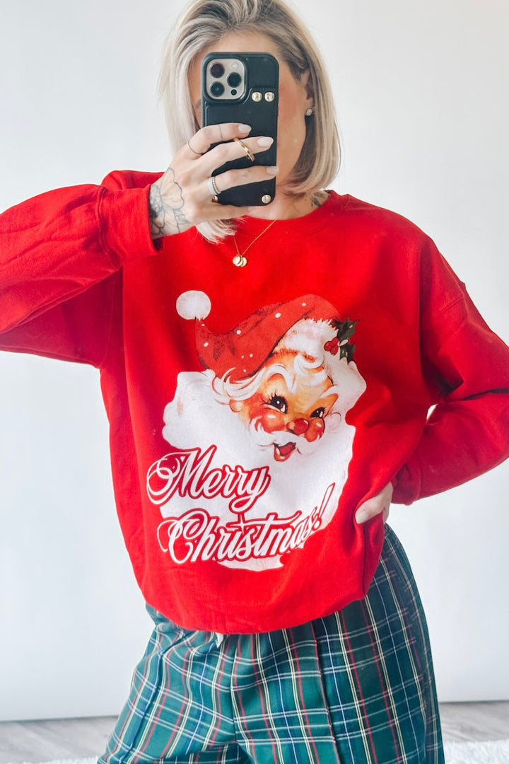 Vintage Santa Pullover