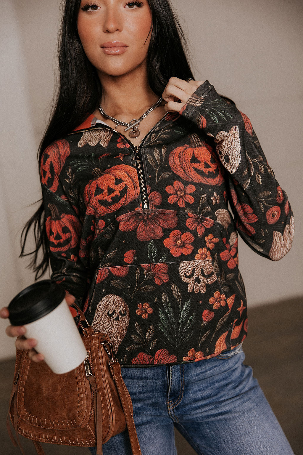 HalfZip Sweatshirt - Haunted Harvest