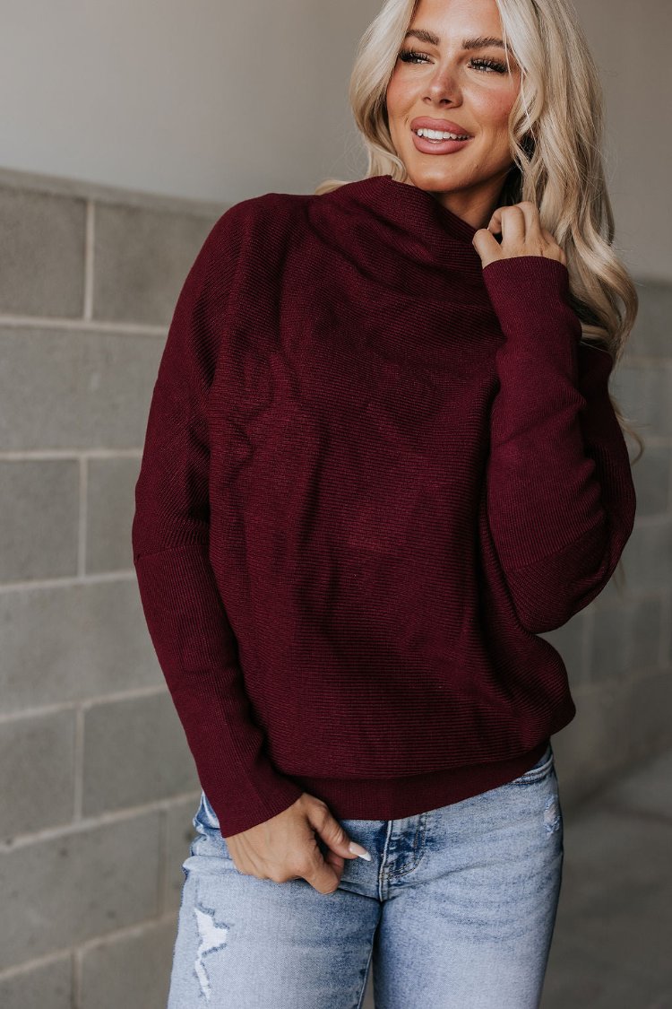 Give It Your All Sweater - Maroon