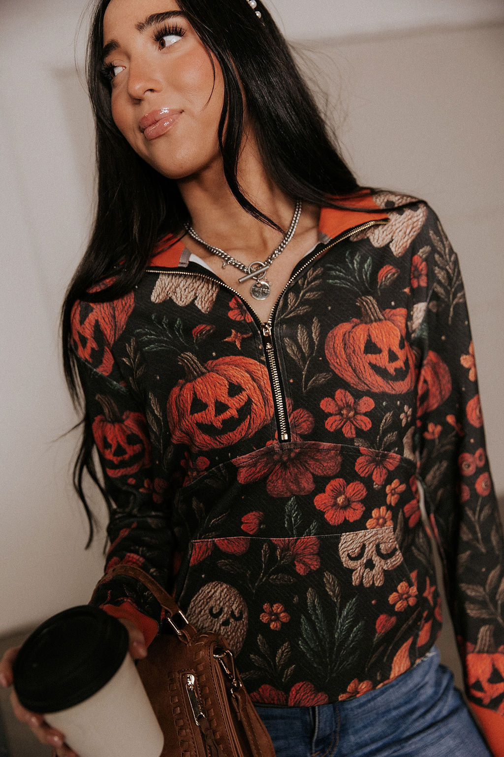 HalfZip Sweatshirt - Haunted Harvest