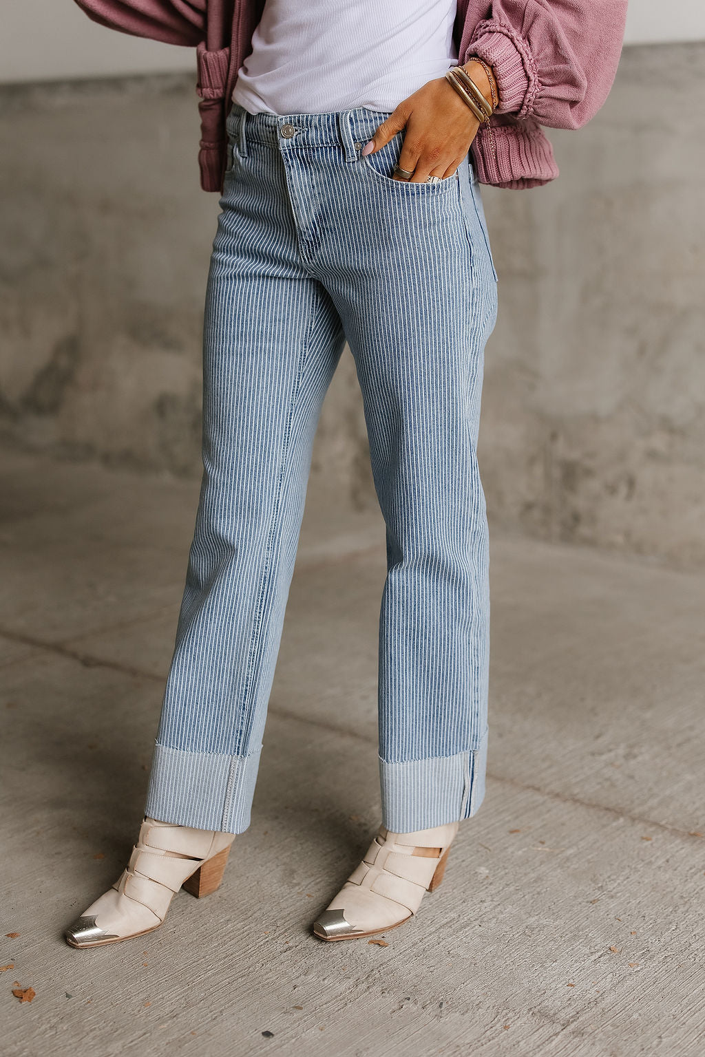 Erin Stripe Jeans
