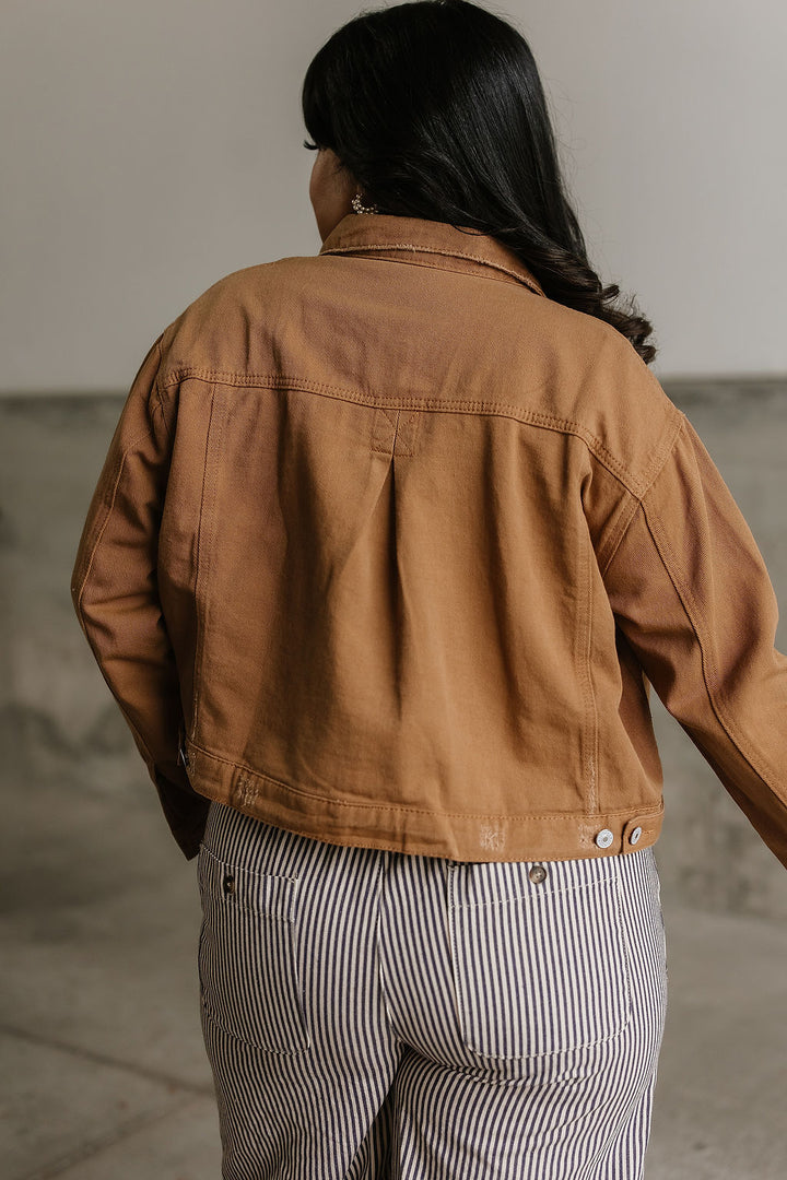 Leila Denim Jacket - Brown