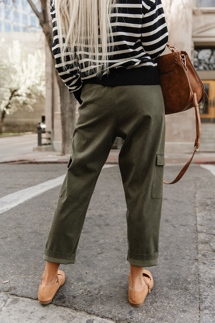 Cargo Cutie Crop Pant - Olive