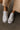 White Canvas Low Top Tennis Shoe