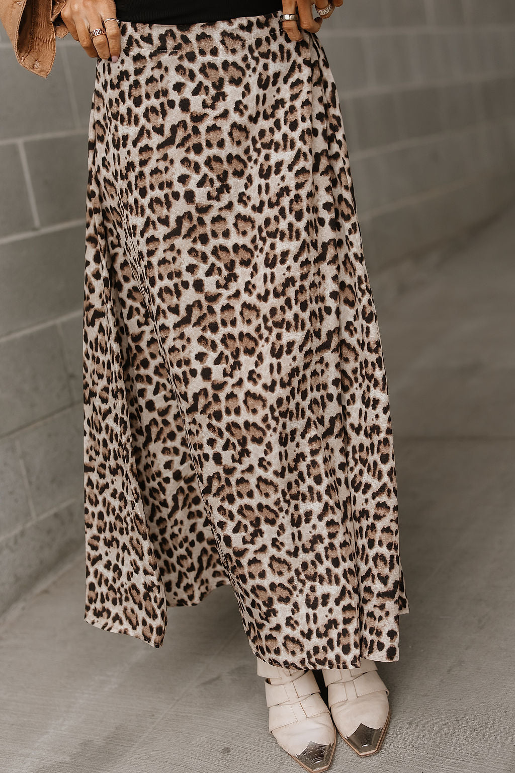 Verine Leopard Maxi Skirt
