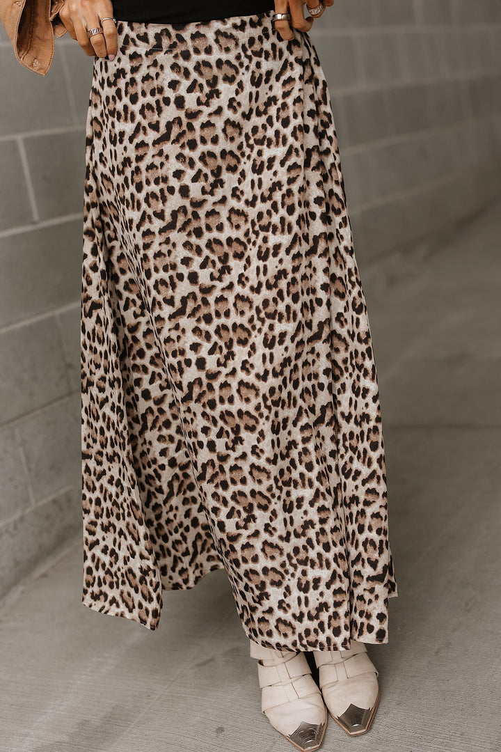 Verine Leopard Maxi Skirt