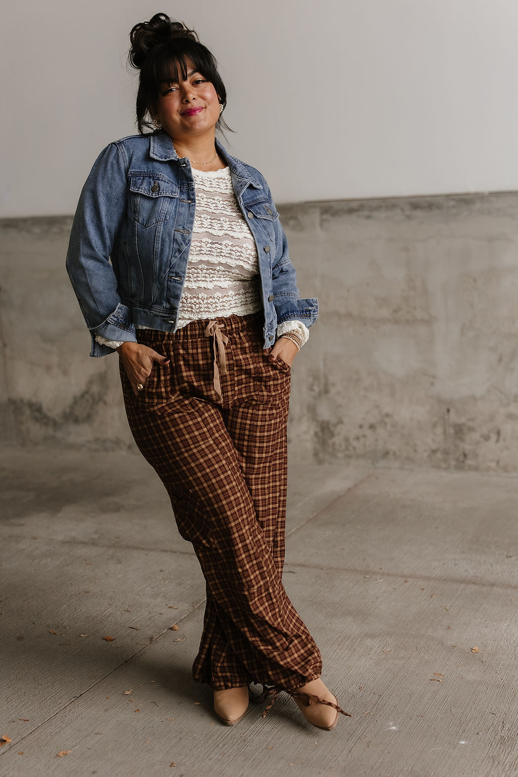 Ashley Checkered Plaid Pants