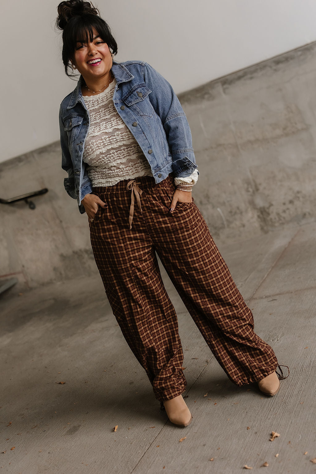 Ashley Checkered Plaid Pants