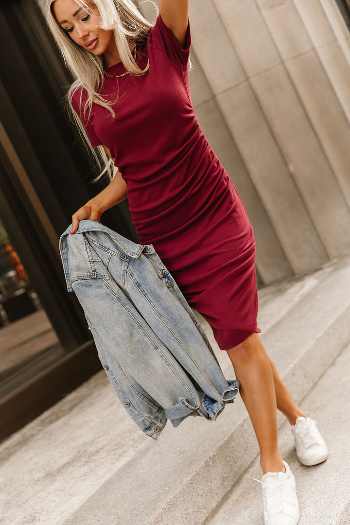 Better Than Basic Dress - Burgundy