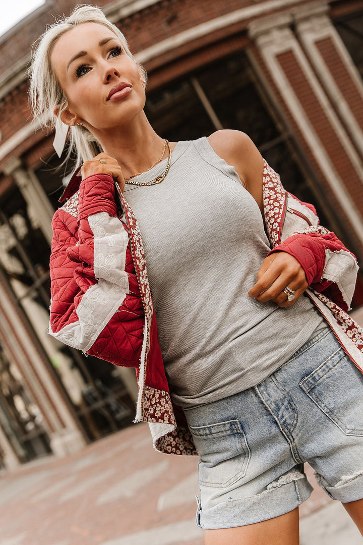 Patch Me Pretty Jacket - Red Velvet