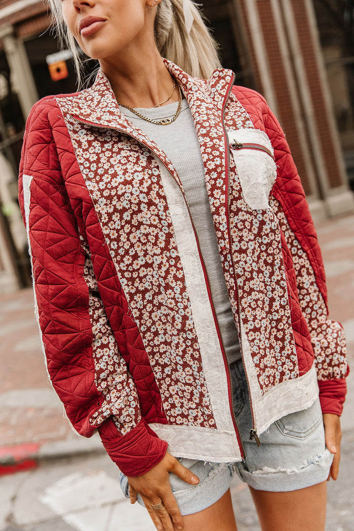 Patch Me Pretty Jacket - Red Velvet