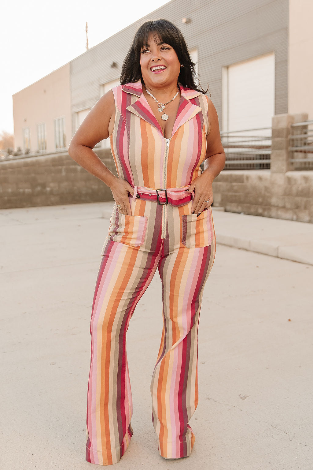 Jackie Striped Jumpsuit