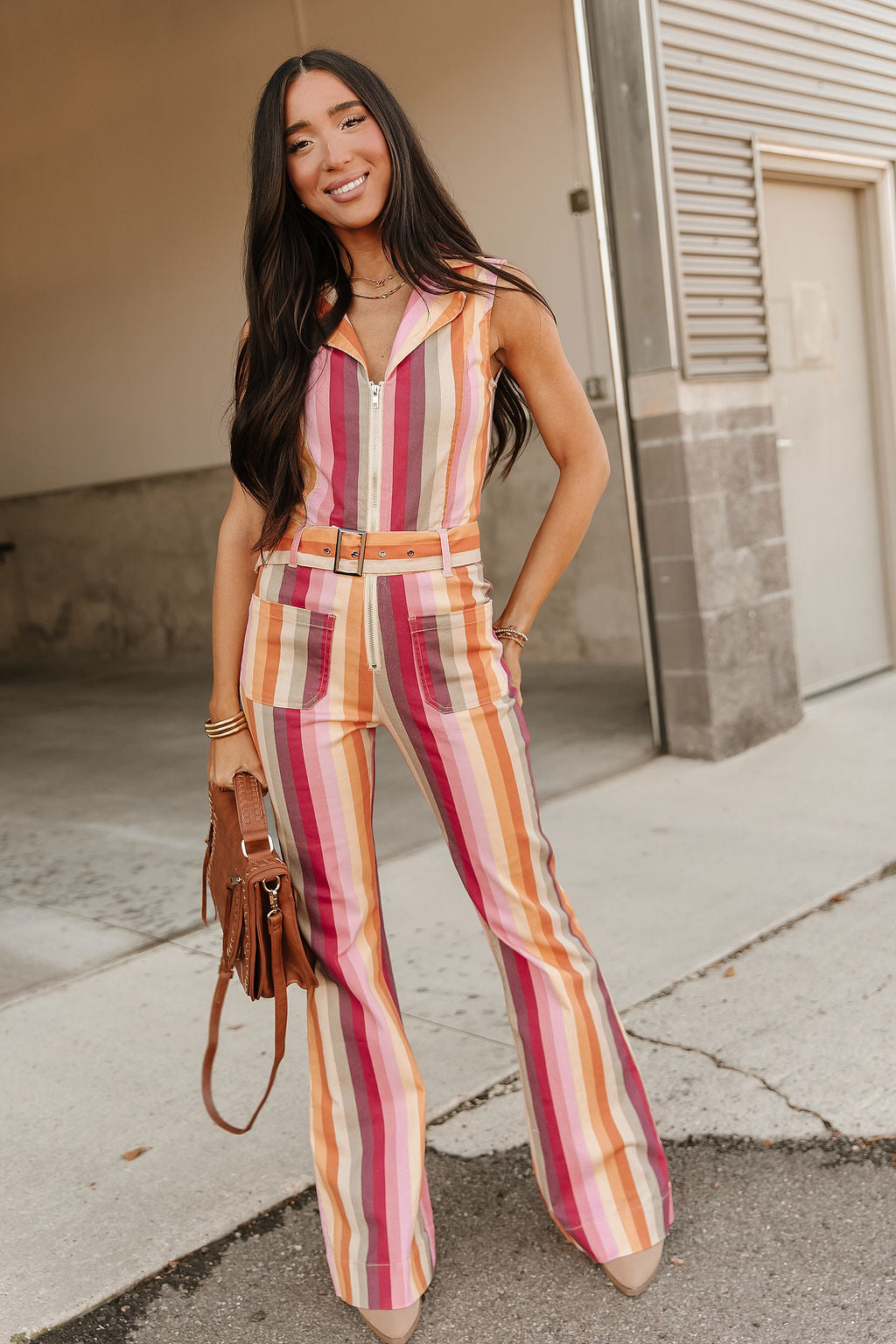 Jackie Striped Jumpsuit