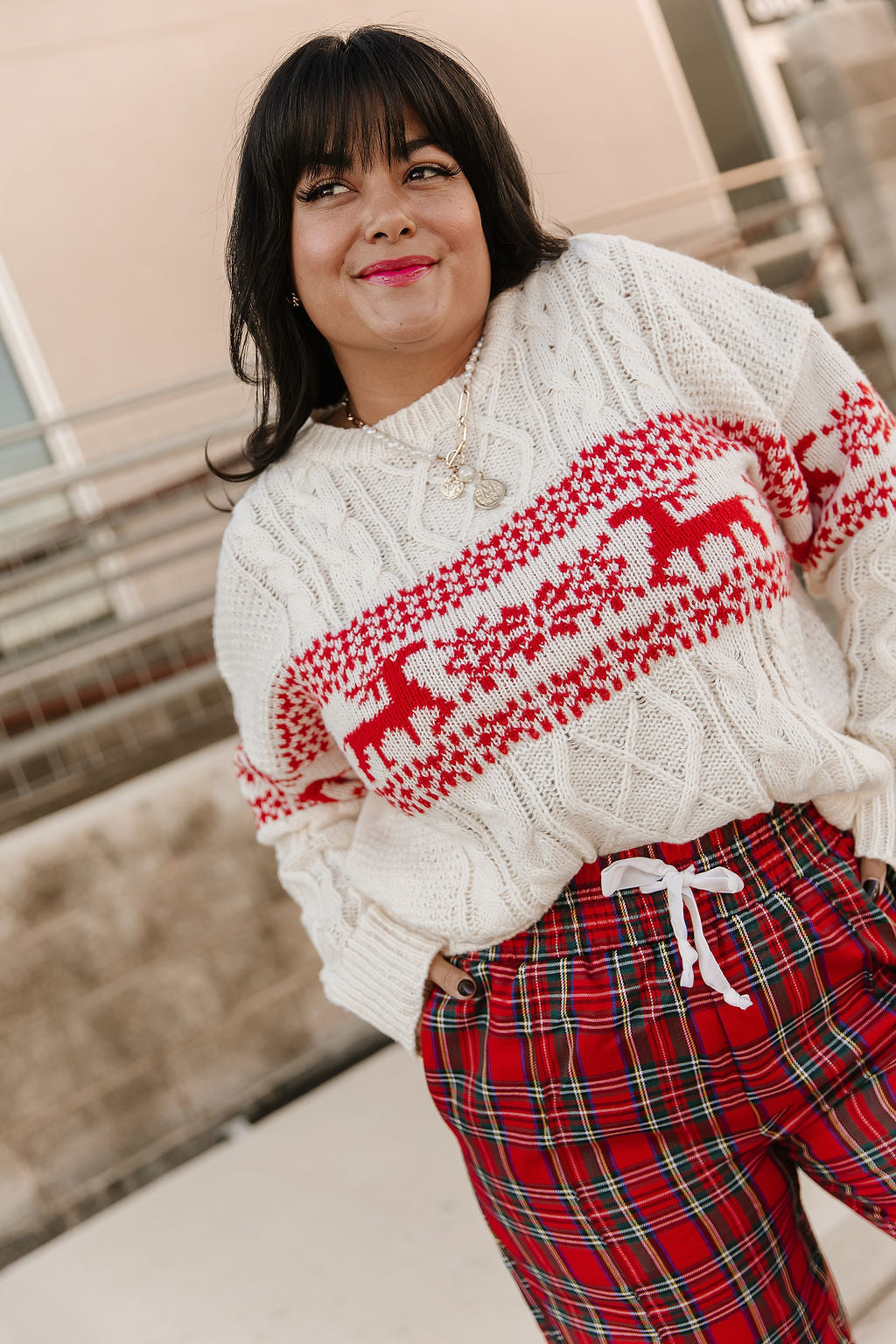 Retro Reindeer Sweater