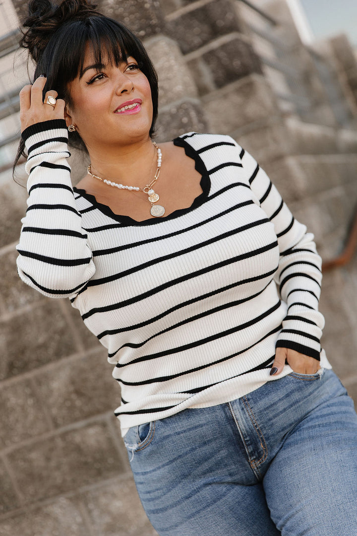 Maddi Scallop Sweater