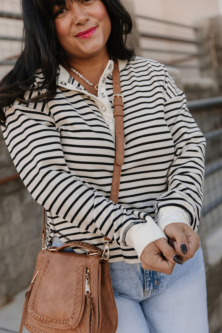 Kendra Striped Henley
