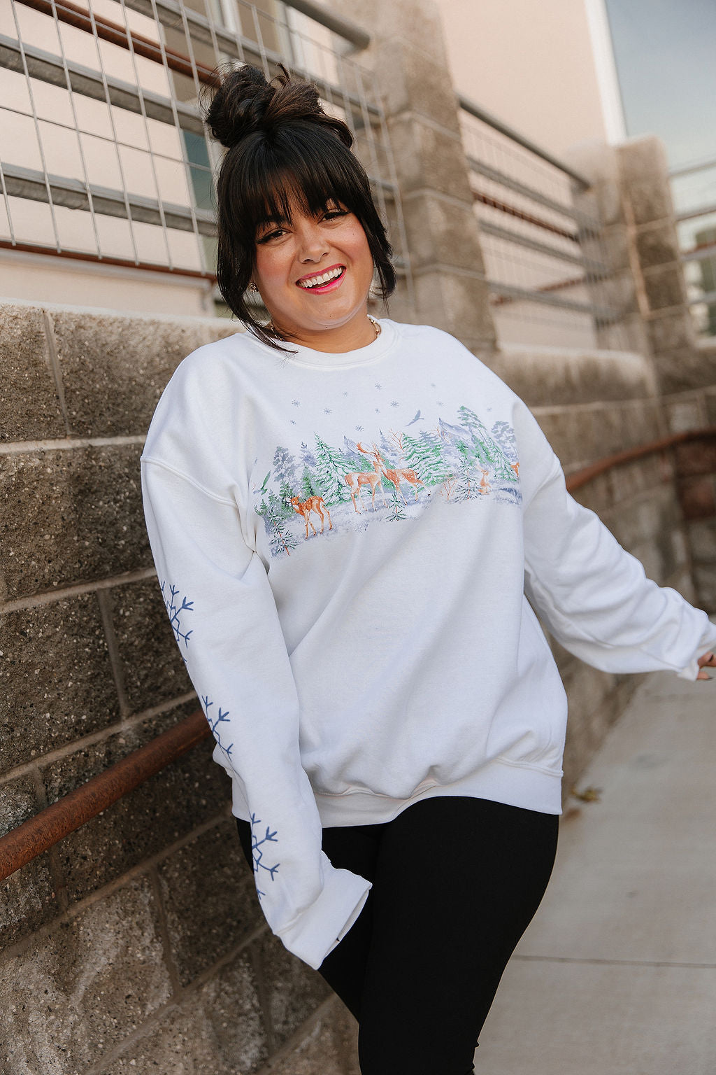 Snowy Meadow Pullover