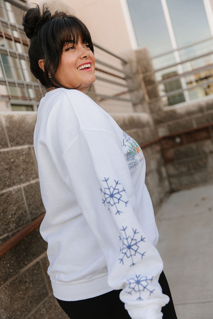 Snowy Meadow Pullover