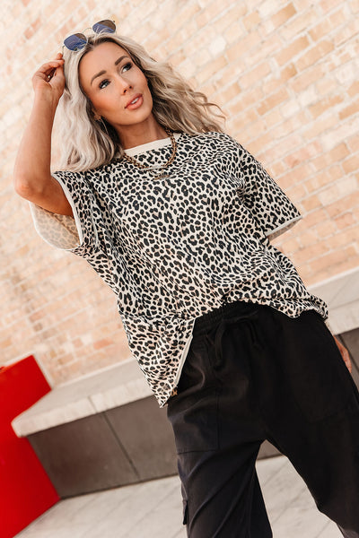 Preorder: Boyfriend Tee - Layover Leopard – Mindy Mae's Market