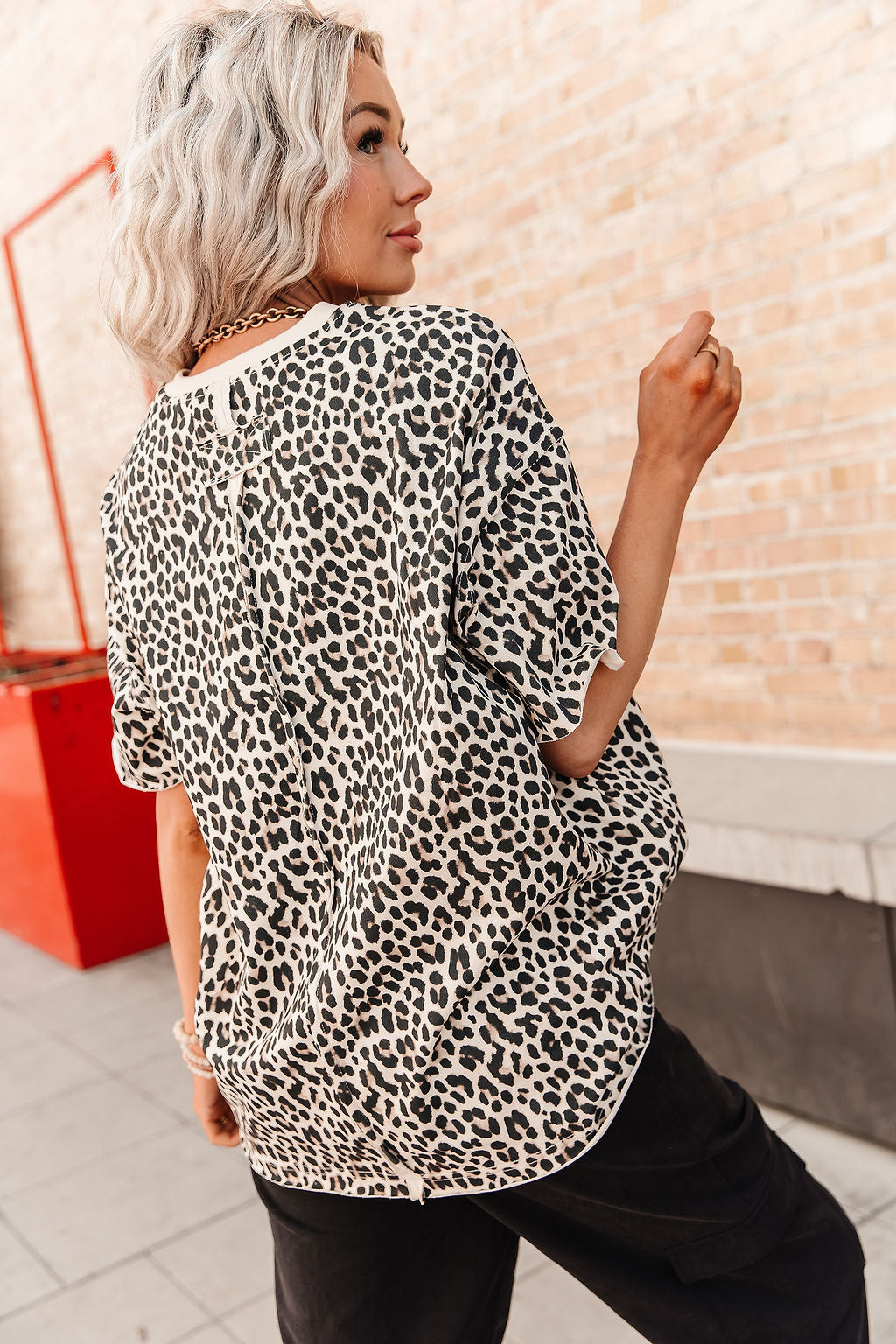 Preorder: Boyfriend Tee - Layover Leopard – Mindy Mae's Market