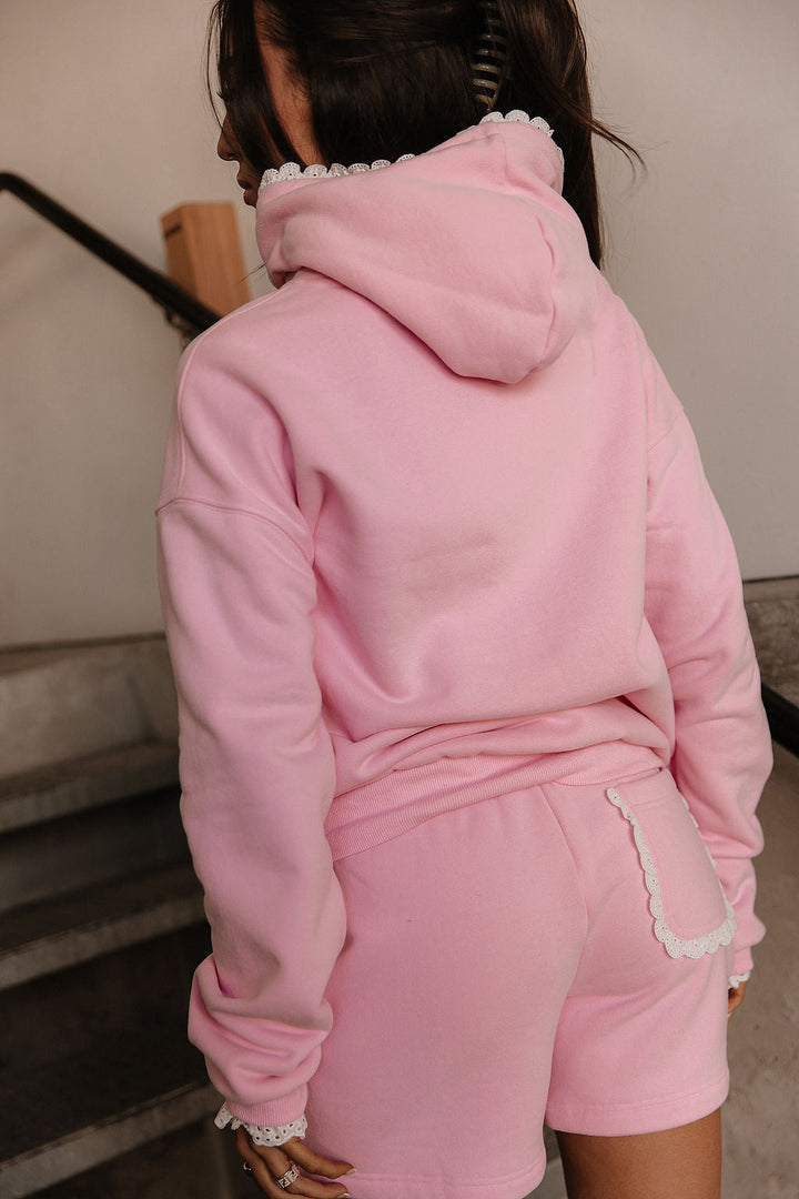 Comfort Zone Hoodie - Bubblegum Lace