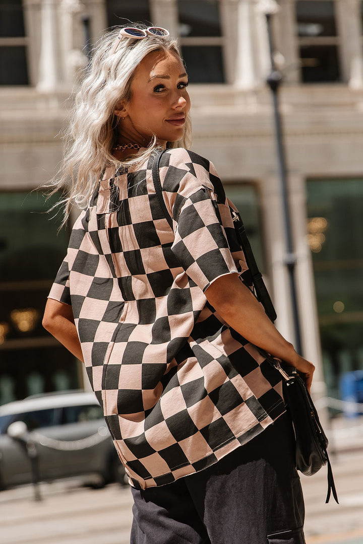 Boyfriend Tee - Checkmate