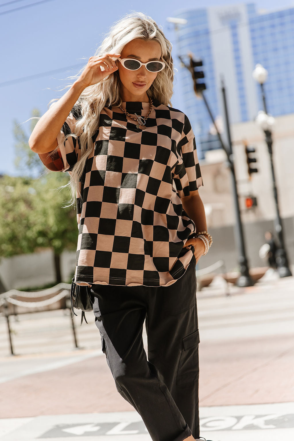 Boyfriend Tee - Checkmate
