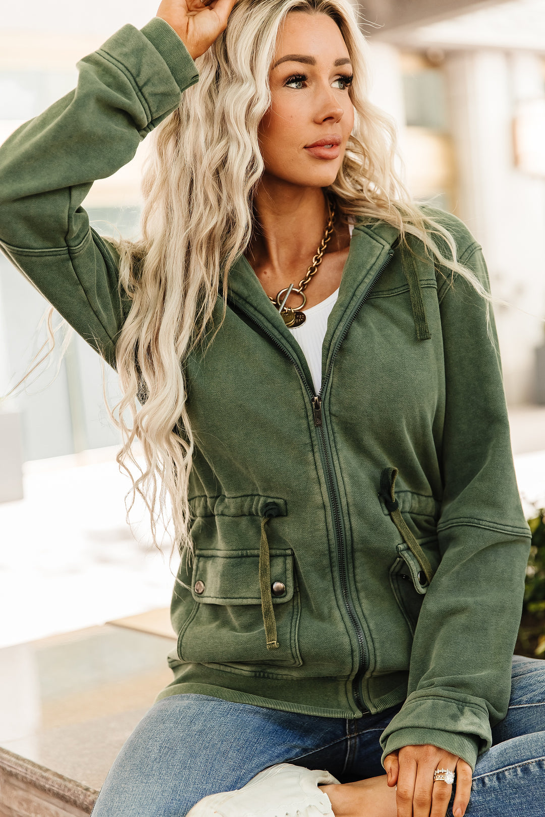Grab & Glow Jacket - Moss