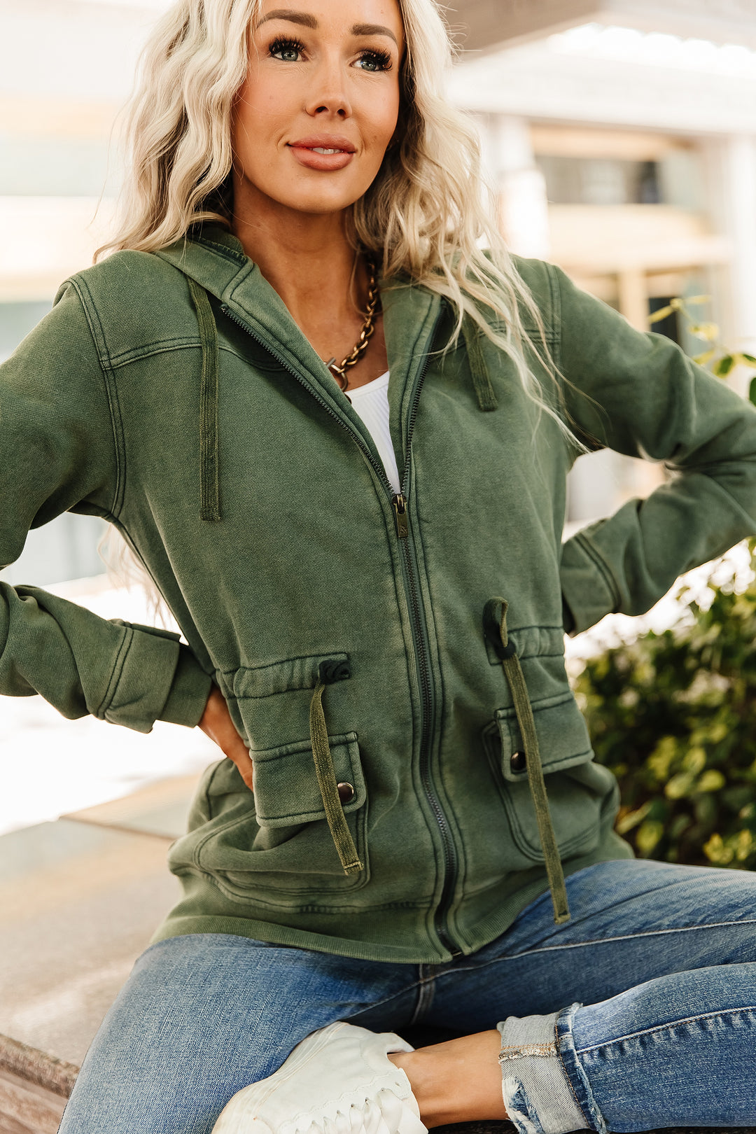 Grab & Glow Jacket - Moss