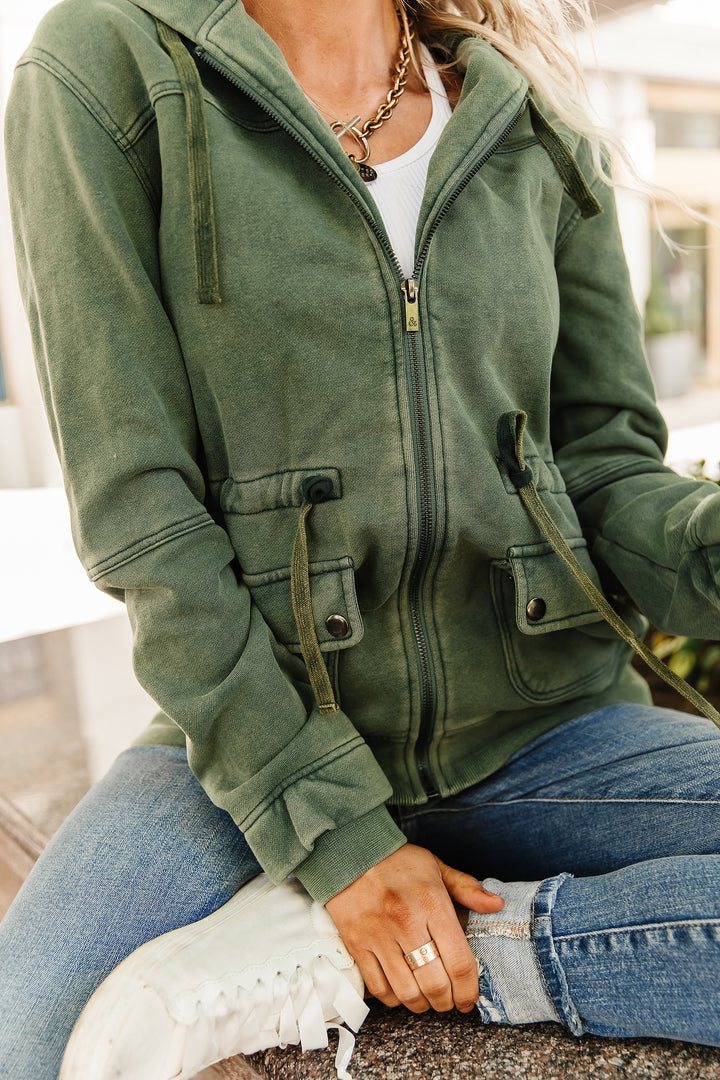 Grab & Glow Jacket - Moss
