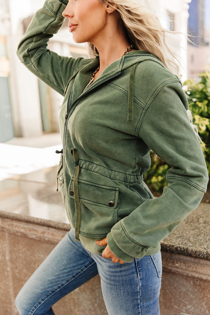 Grab & Glow Jacket - Moss