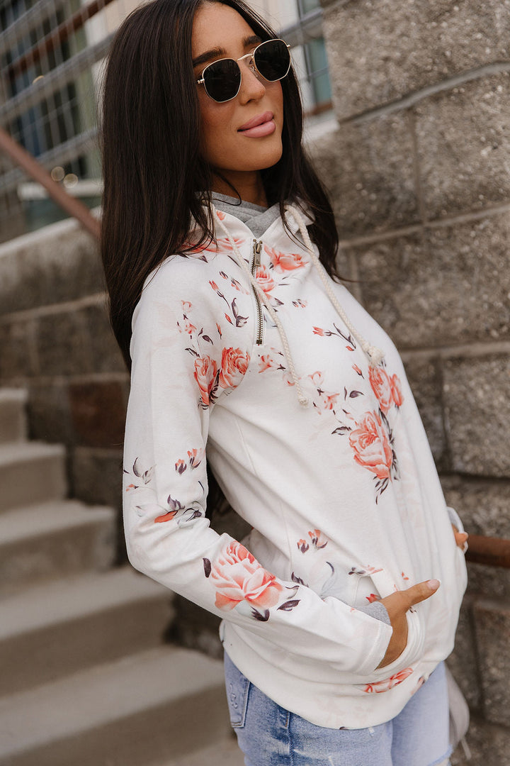 DoubleHood™ Sweatshirt - Brushed Blossoms