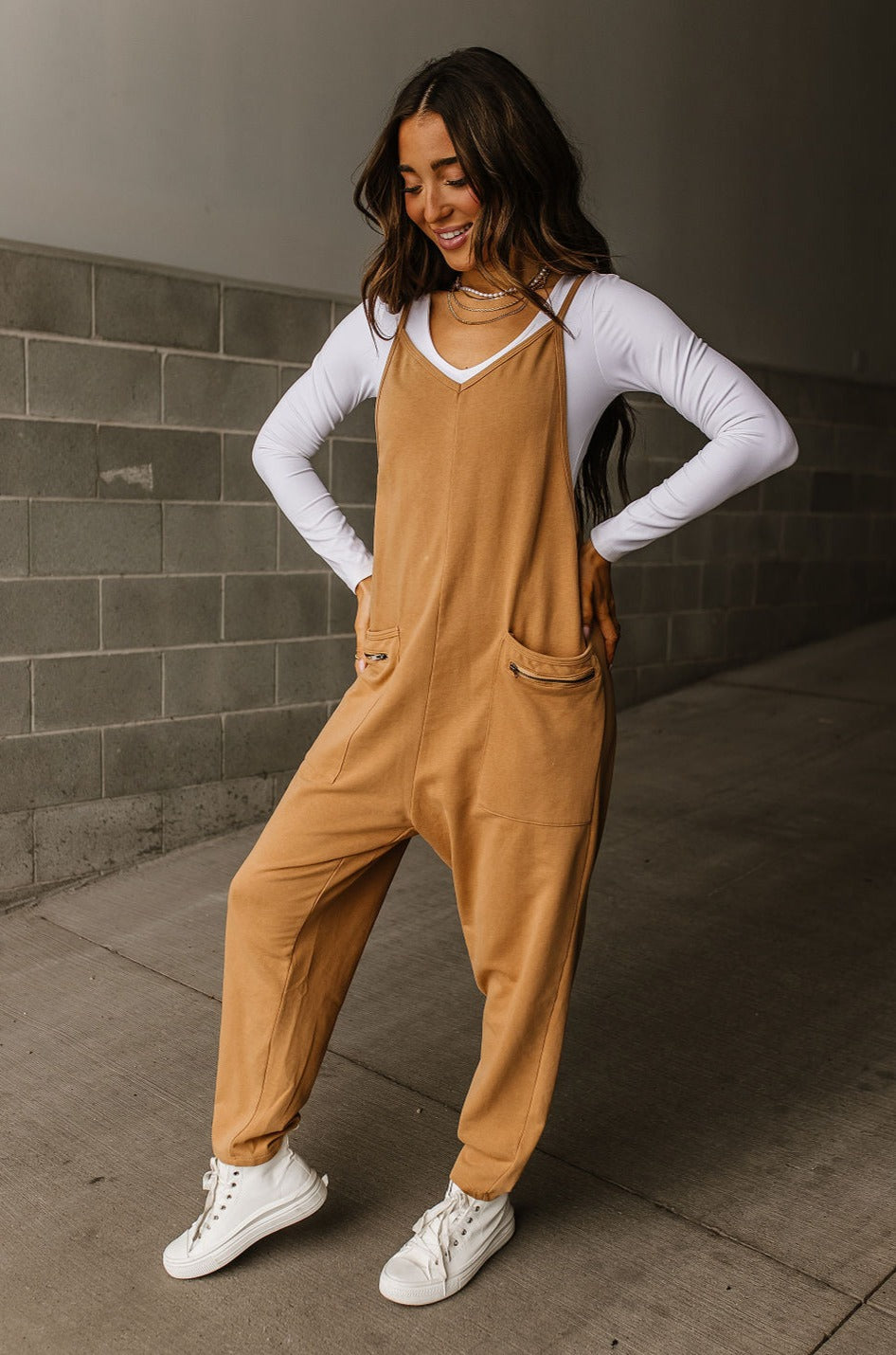 Allie Jumpsuit - Mocha - Mindy Mae's Marketcomfy cute hoodies