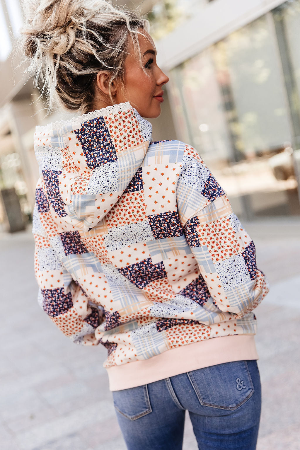 Everywear Hoodie - Patchwork Lace