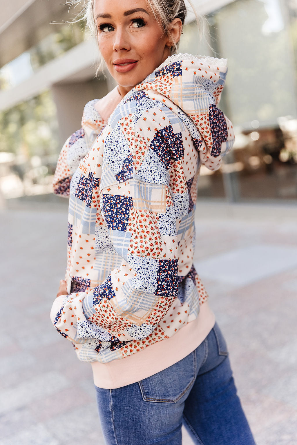 Everywear Hoodie - Patchwork Lace
