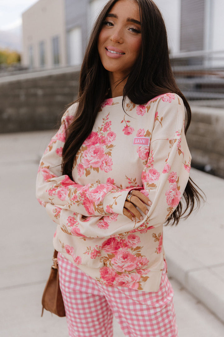 University SideSlit Pullover - Petal Season