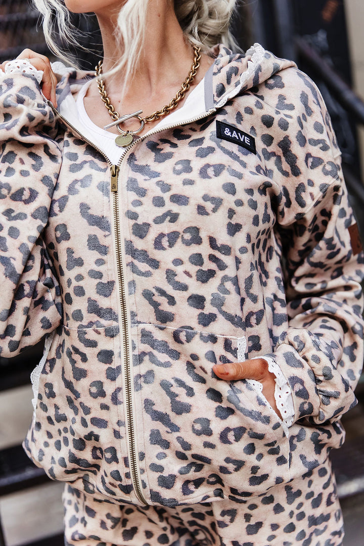 University FullZip - Leopard Lace