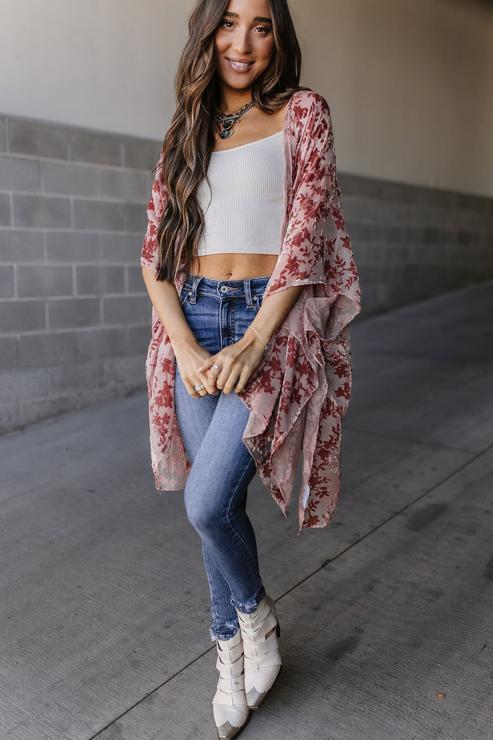 Velvet Dreams Kimono - Rose - Mindy Mae's Marketcomfy cute hoodies