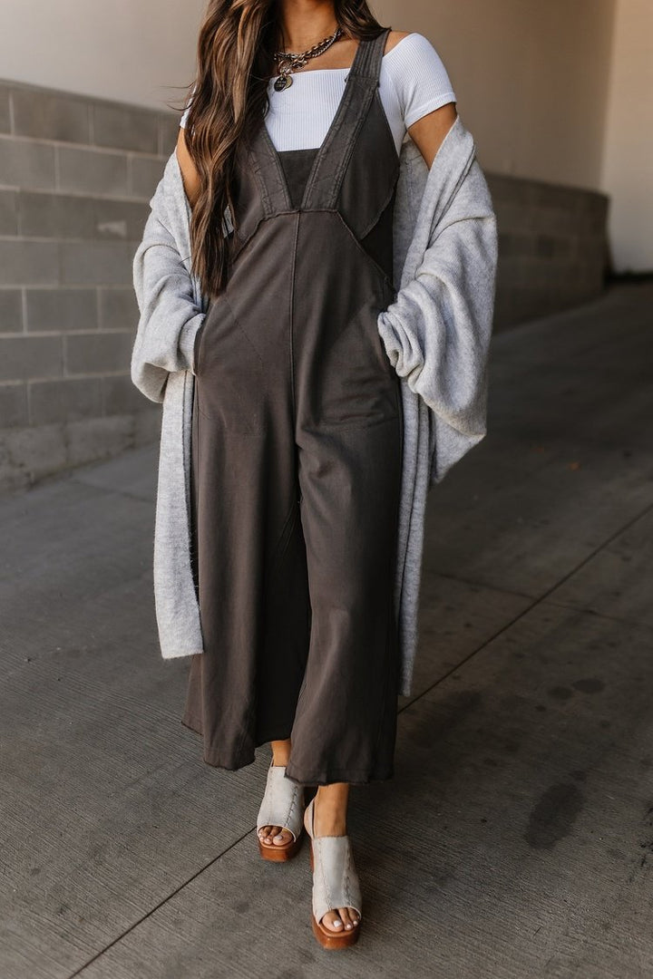 Alyssa Jumpsuit - Charcoal - Mindy Mae's Marketcomfy cute hoodies