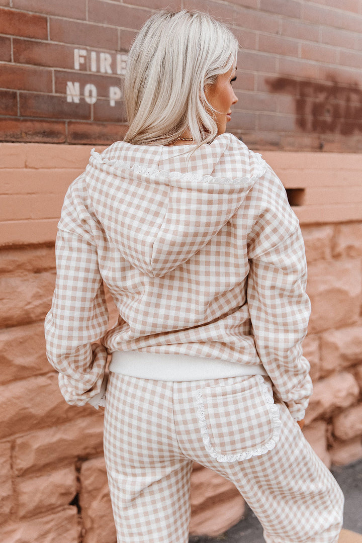 Comfort Zone HalfZip - Gingham Lace
