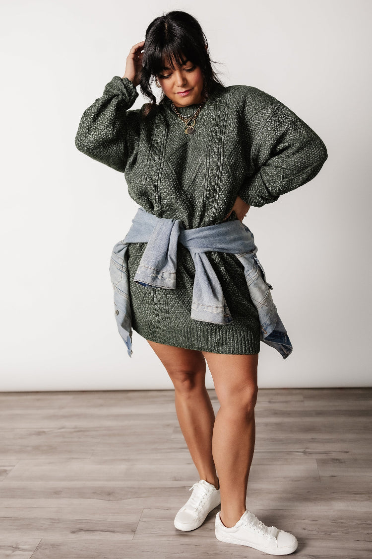 Diana Sweater Dress - Green